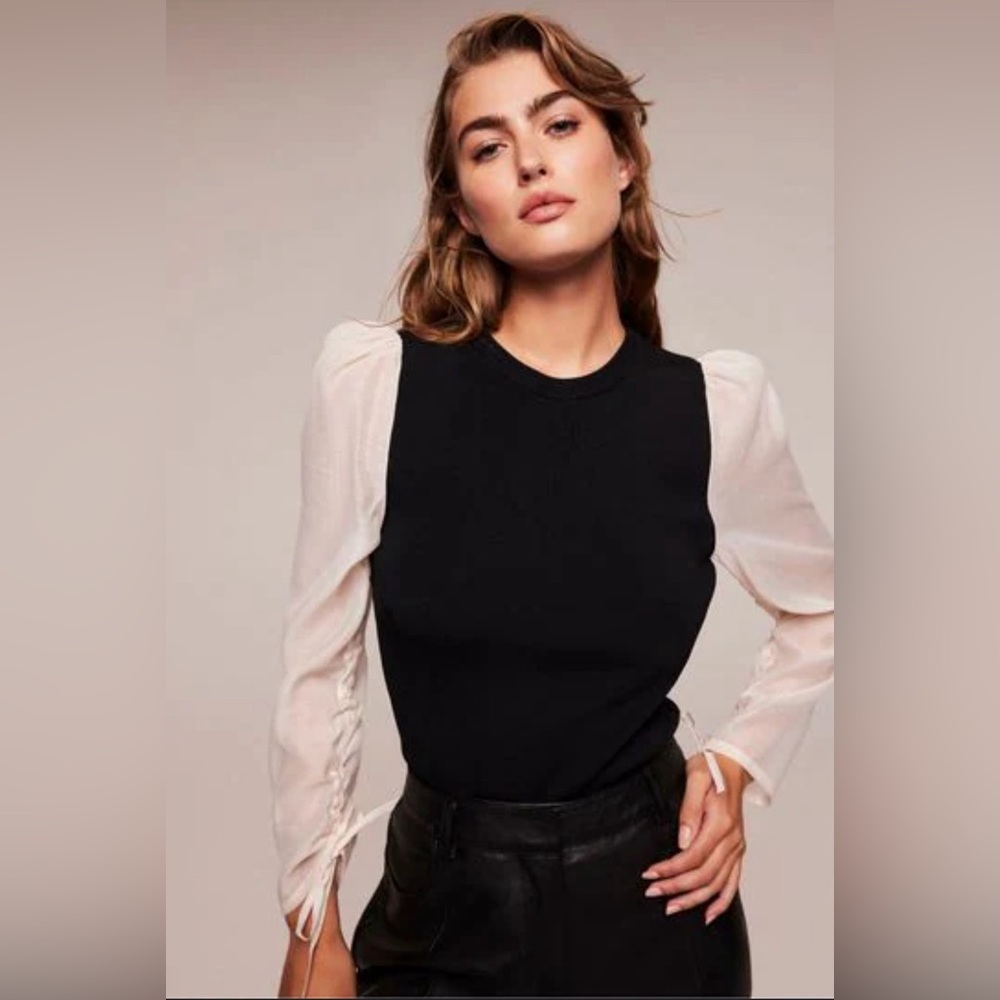 Zara puff sleeve shirt